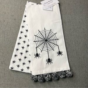 Isaac Mizrahi New York Set of 2 Spider Web Kitchen Towels